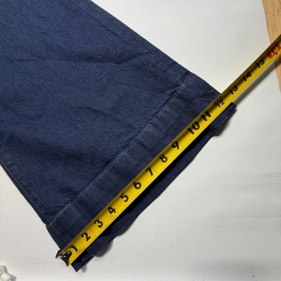 J.Crew '96 Denim Trouser Jeans Women's 31 Wide Leg Dark Wash Re-Imagined - Picture 7 of 8